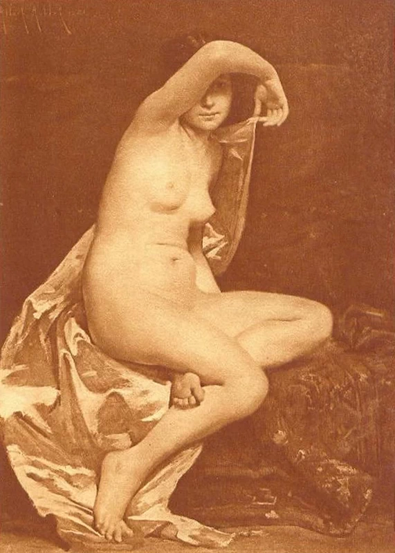 Giovane donna seduta